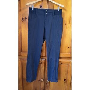 Title Nine Recycled Clamber 2.0 Hiking Pants Crop Capri Women's 6 Navy 220999